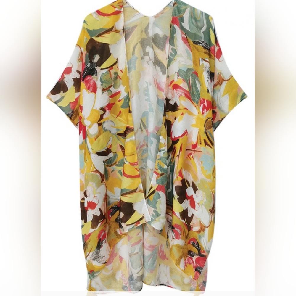 Abstract print Kimono